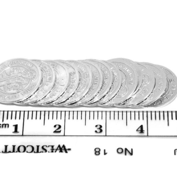 ST. Benedict Arras Medium .925 Sterling Silver - Picture 2 of 7